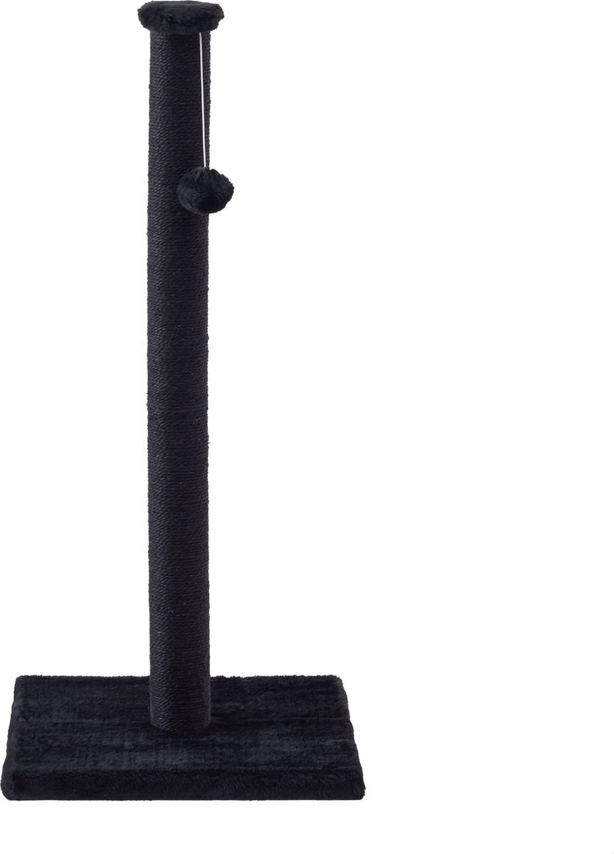 ACAZA Katten Krabpaal met Speelbal - H 90 cm - Zwart