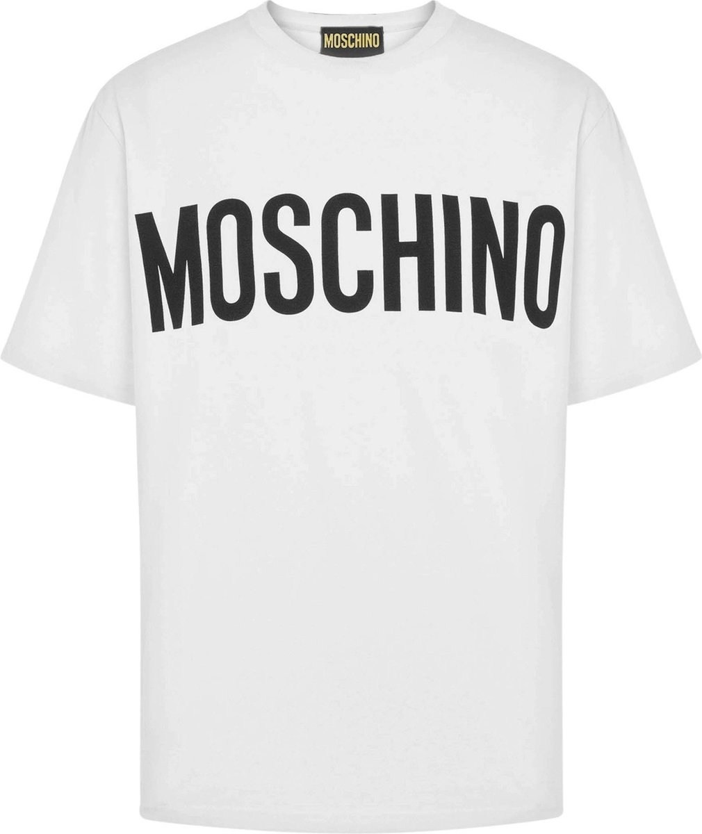 Moschino Heren Logo T-shirt Wit maat XL