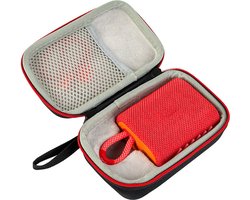 BukkitBow - Hard Case Box Voor JBL Go 3 - Opberg Box JBL Bluetooth Speaker - Inclusief Accessoires Vak - Zwart