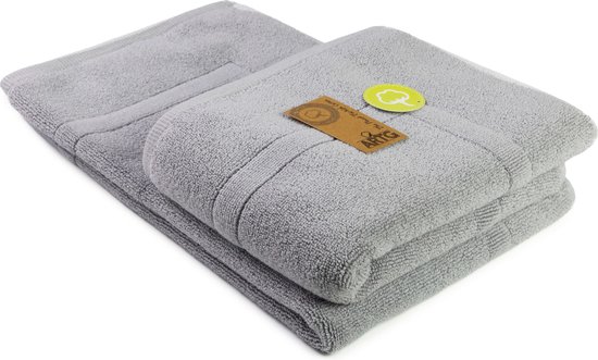 ARTG® Towelzz - Badmat - 100% Katoen - Zware kwaliteit - 50 x 80 cm -  Lichtgrijs - Light Grey