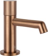 Ben Engraved Line Fonteinkraan - 13.20 cm - Koper - Toiletkraan - Koudwaterkraan - WC Kraan