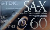 5-Pack TDK SA-X60 High End Type II Cassettebandjes