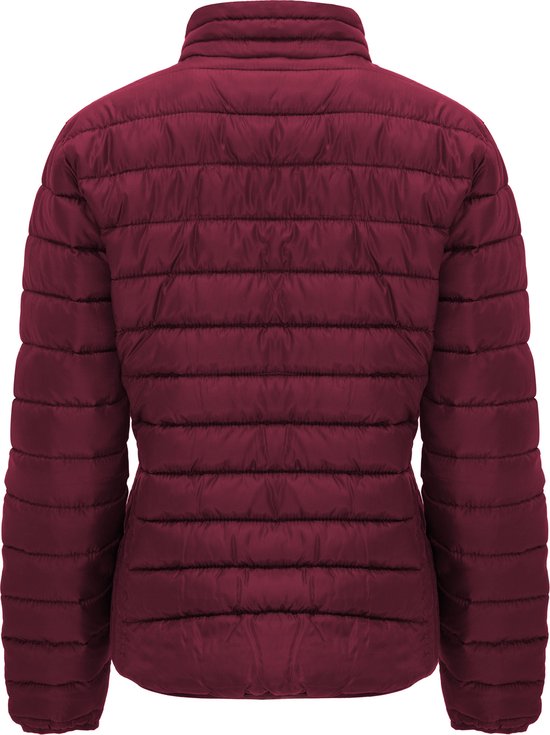 Veste femme matelassée avec rembourrage en duvet polyester modèle rouge foncé marque finlandaise Roly taille 2XL