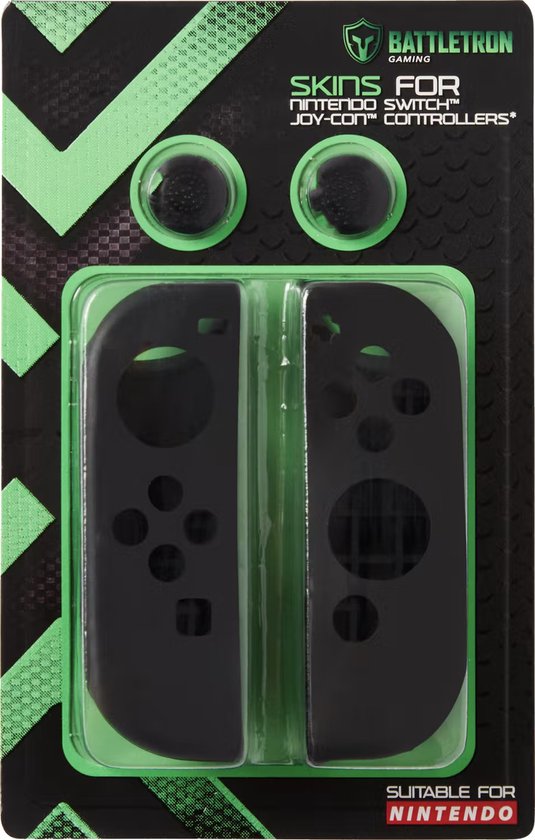 Battletron Nintendo Switch Hoesjes voor Joy-Con Controllers - zwart