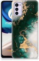 TPU Siliconen Hoesje geschikt voor Motorola Moto G42 Marmer Groen
