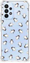 Doorzichtige Silicone Hoesje geschikt voor Samsung Galaxy A23 Pinguïn