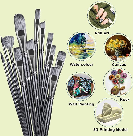 Baker Ross FC858 Penseelverf en lijmflessen - Set van 6 flessen, Kunstbenodigdheden, Knutselgereedschap, Verffles