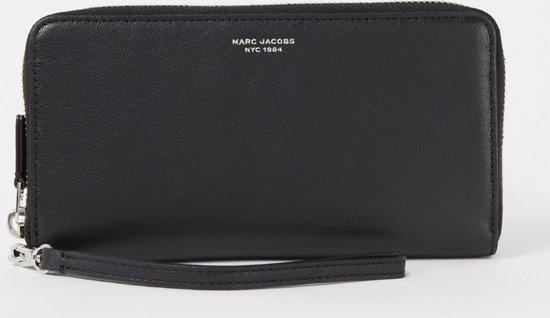 Marc Jacobs The Slim 84 Continental portemonnee van leer - Zwart - HxBxD 10x19x2cm