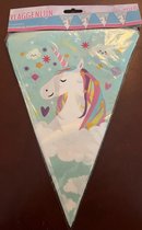 Unicorn vlaggenlijn - Eenhoorn - 6 meter - Kinderfeestje - Verjaardag - Versiering