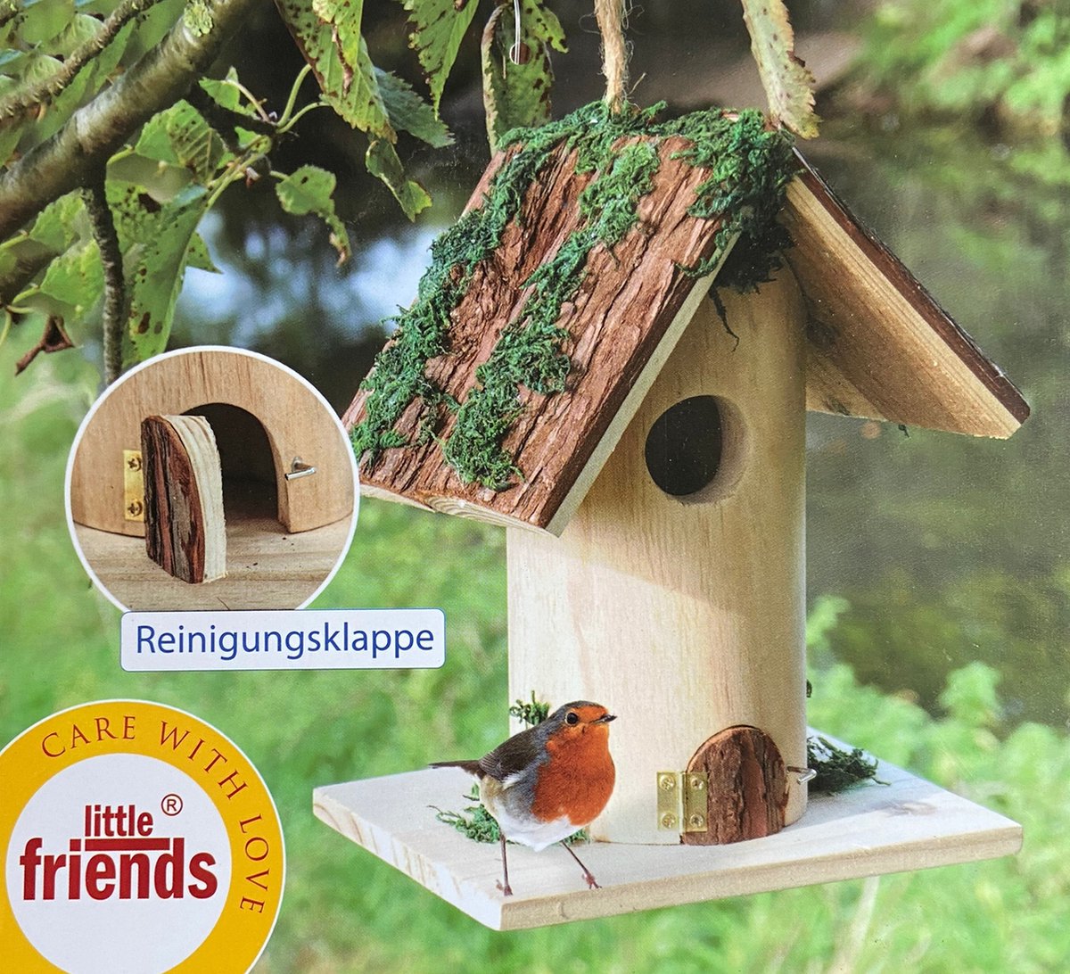 Vogelhuis hangend van hout - Nestkast