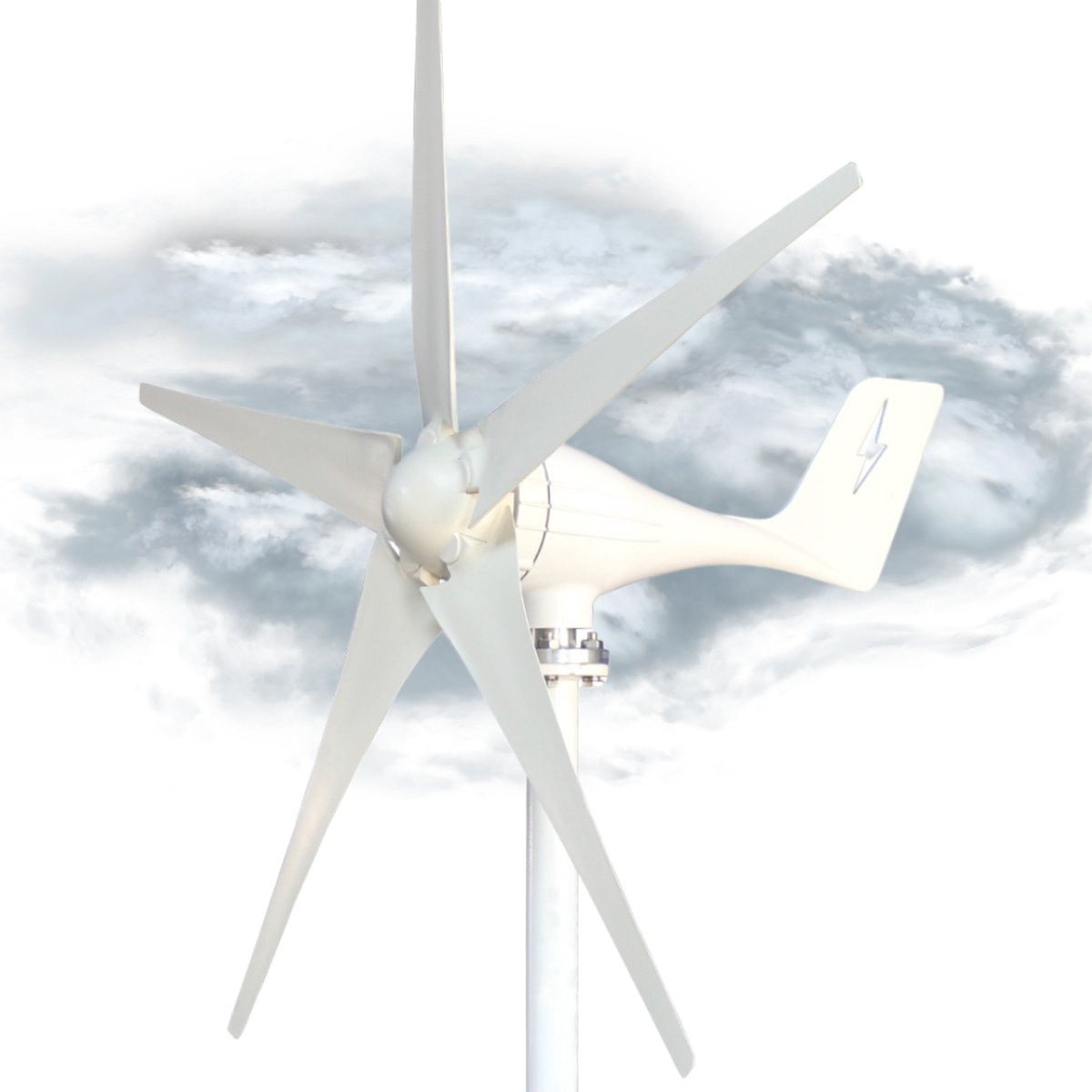Currero Windmolen - Windturbine - Windmolen Generator - 24V - 1000W - 5 Wieken - Alleen De Molen