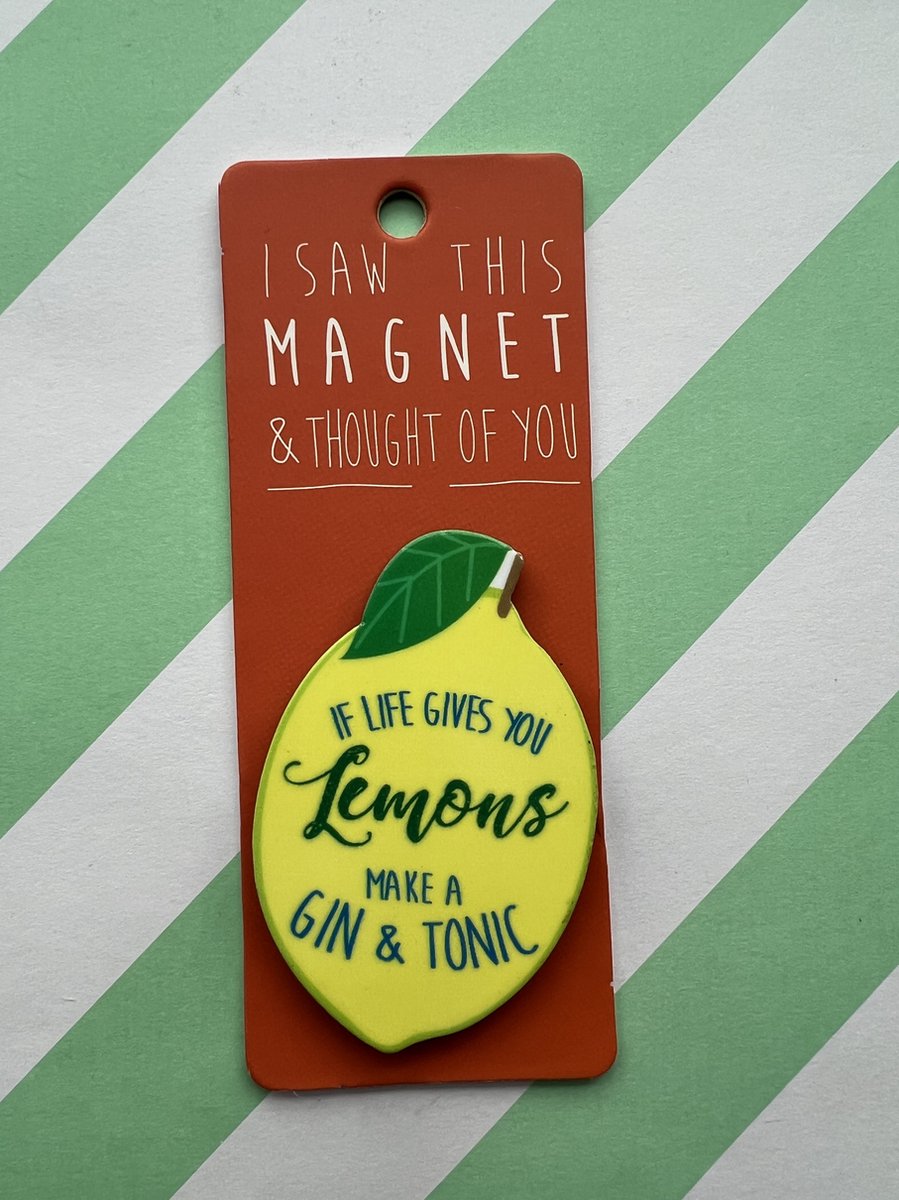 Koelkast magneet - Magnet - Gin & Tonic - MA145