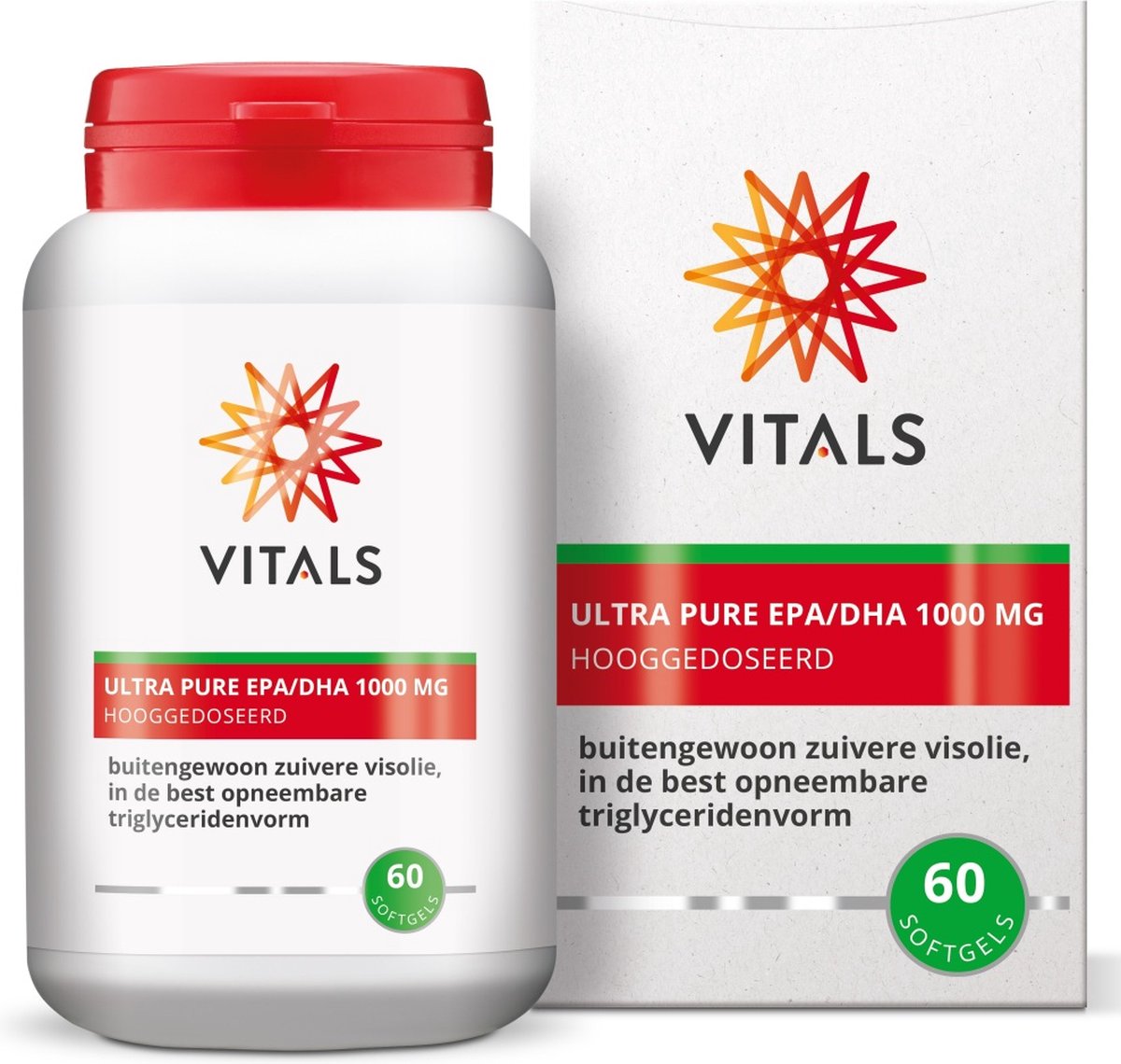 Vitals Ultra Pure EPA/DHA 1000 mg buitengewoon zuivere visolie, in