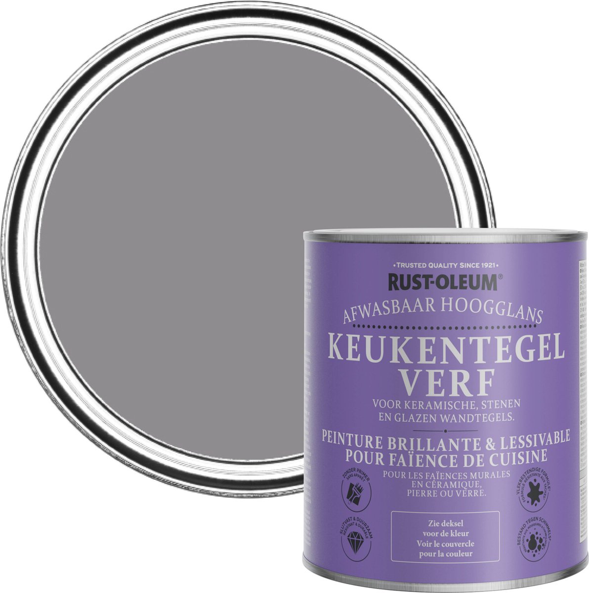 Rust-Oleum Paars Keukentegelverf Hoogglans - Iris 750ml