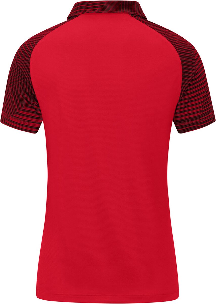 JAKO Polo Performance Dames Rood-Zwart Maat 40