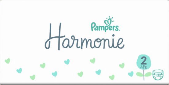 Pampers Harmonie Taille 2, boîte mensuelle