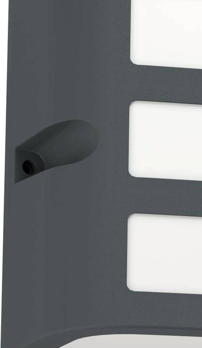 Eglo Camarda Wandlamp Buiten - E27 - 22 cm - Antraciet en Wit