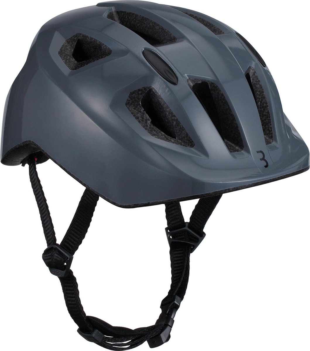 BBB Cycling Hero Kinderhelm Fiets Grijs - Verstelbaar - Wasbare Padding - Fietshelm Meisjes en Jongens - Fietshelm Kinderen - Dark Grey Sloth - Maat M - BHE-172