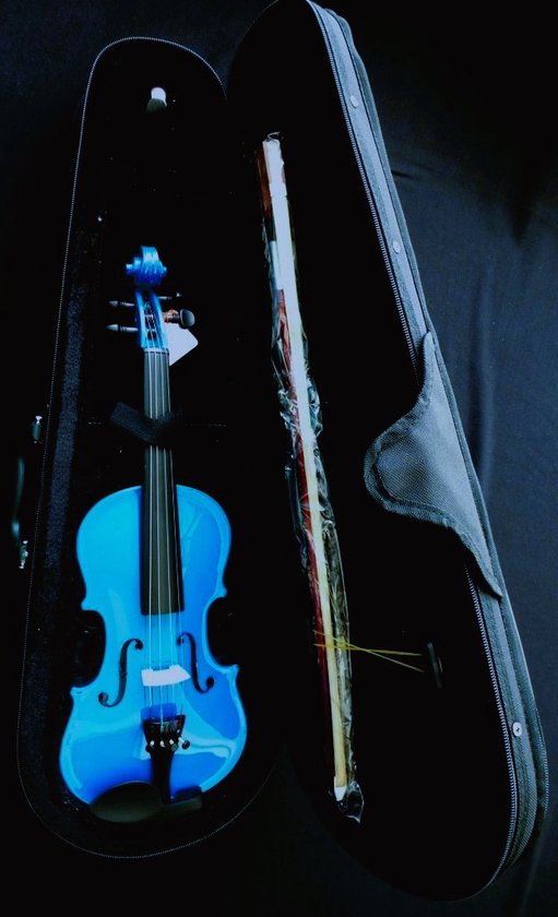 Serafs W14BL 1/4 bleu violon pour enfants avec archet, étui et bloc de  colophane