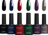 Moods Gellac 6-delige Set - Gel Nagellak - 8ML - Midnight Adventures - Gellak - Nagels - Gellak Starterspakket - Chique Kleuren
