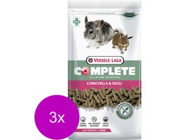 Versele-Laga Complete Chinchilla & Degu - Chinchillavoer - 3 x 1.75 kg