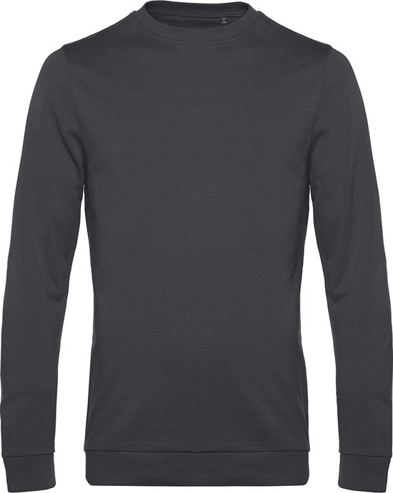 Sweater 'French Terry' B&C Collectie maat XL Asphalt Grijs
