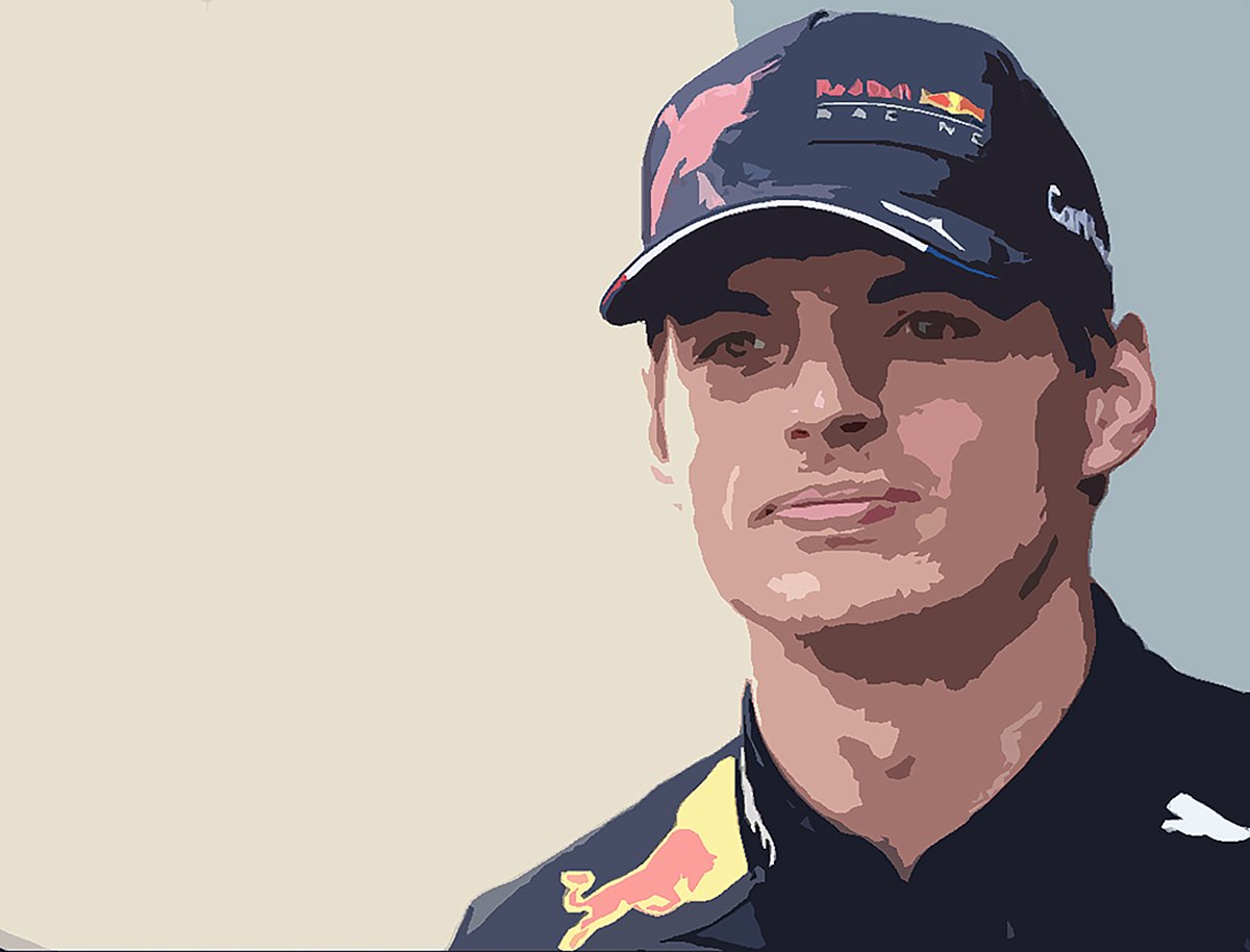 Passionforart.eu Max Verstappen Red Bull pet 2 - Poster - 40 x 50 cm fullcolour