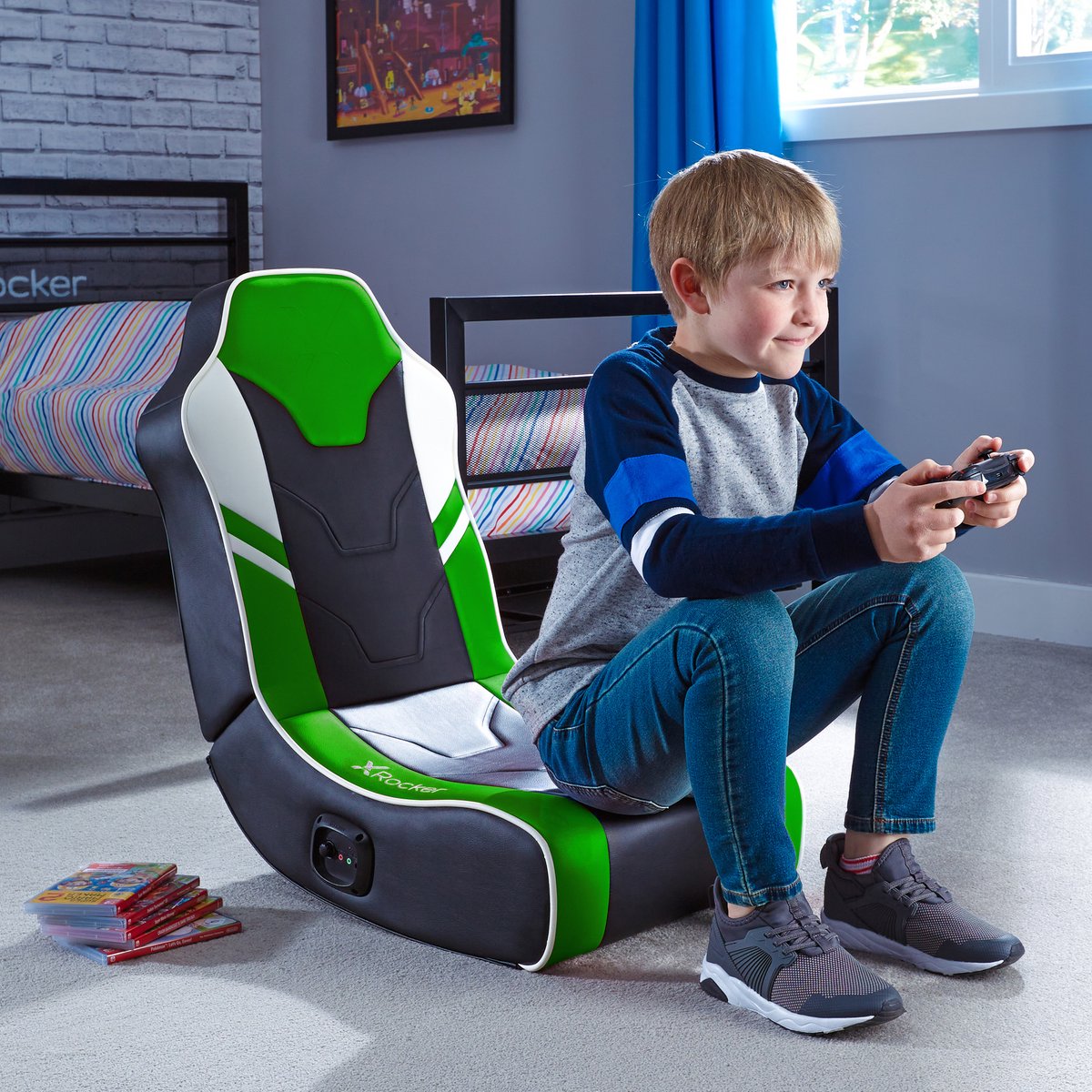 Gamestoel Shadow Inklapbaar Floor Rocker met 2.0 Audio - afbeelding 2