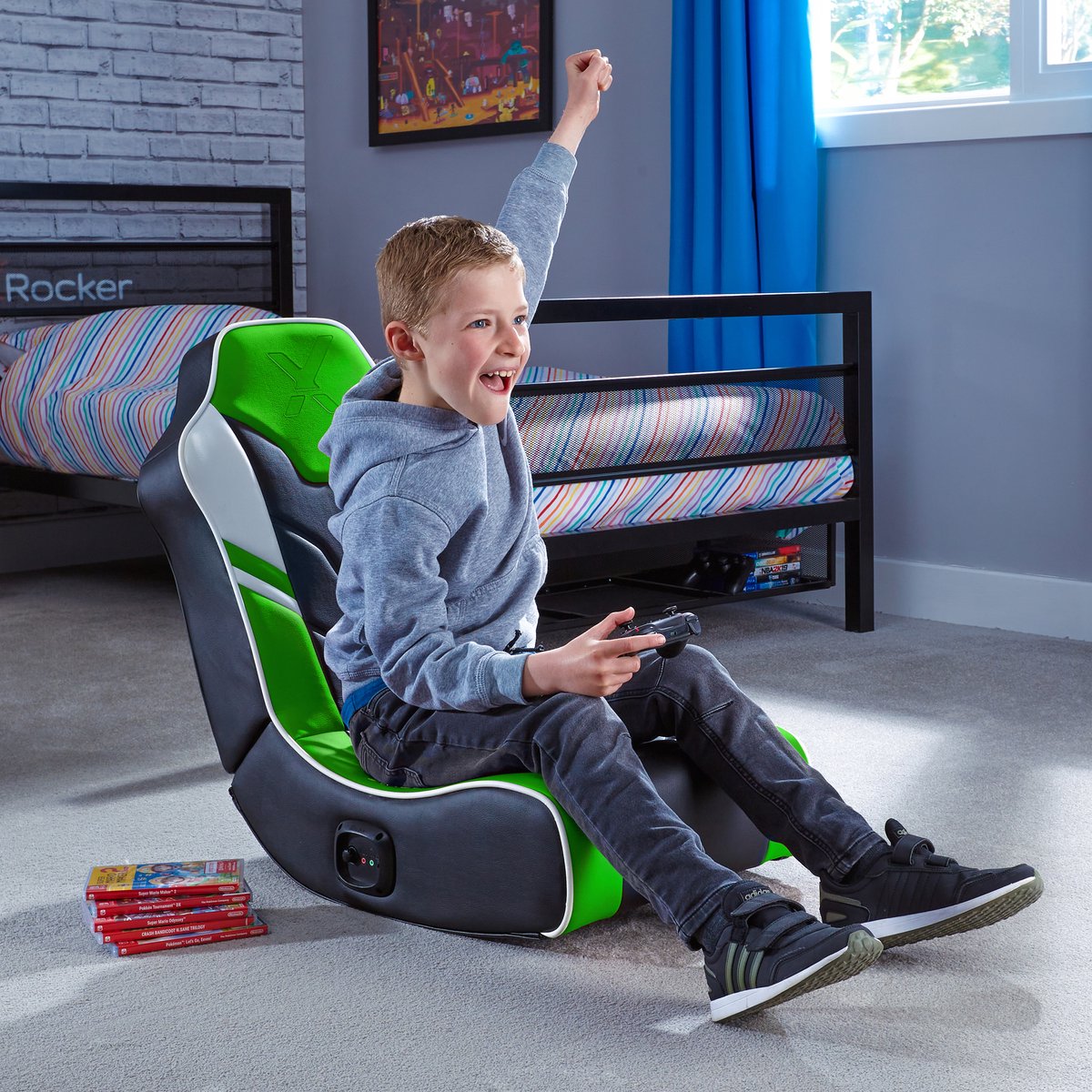 Gamestoel Shadow Inklapbaar Floor Rocker met 2.0 Audio - afbeelding 3