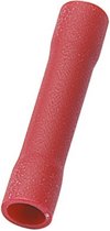 Kabelschoen doorverbinding - 4,3mm / rood (100 stuks)