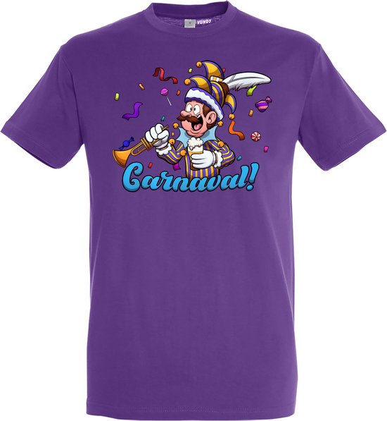 T-shirt Carnavalluh | Carnaval | Carnavalskleding Dames Heren | Paars | maat M
