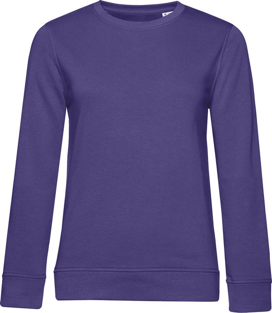 Organic Inspire Crew Neck Sweater Women B&C Collectie Radiant Purple/Paars maat L