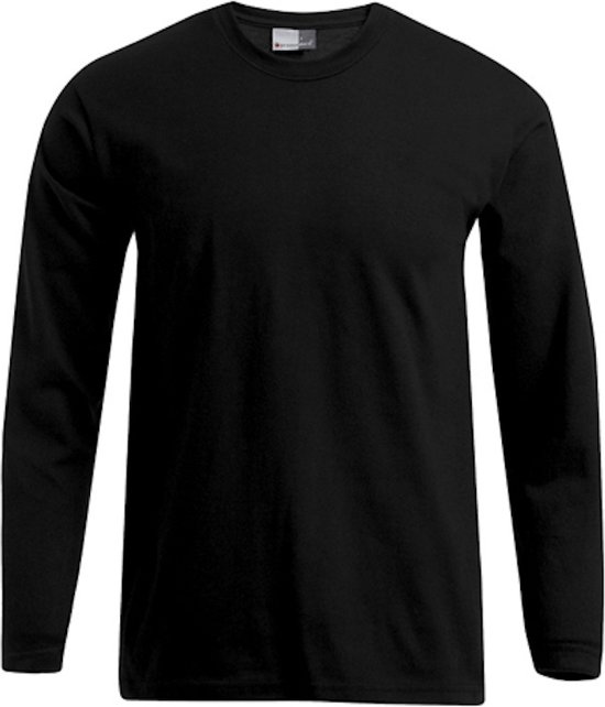 Zwart t-shirt lange mouwen merk Promodoro maat XL