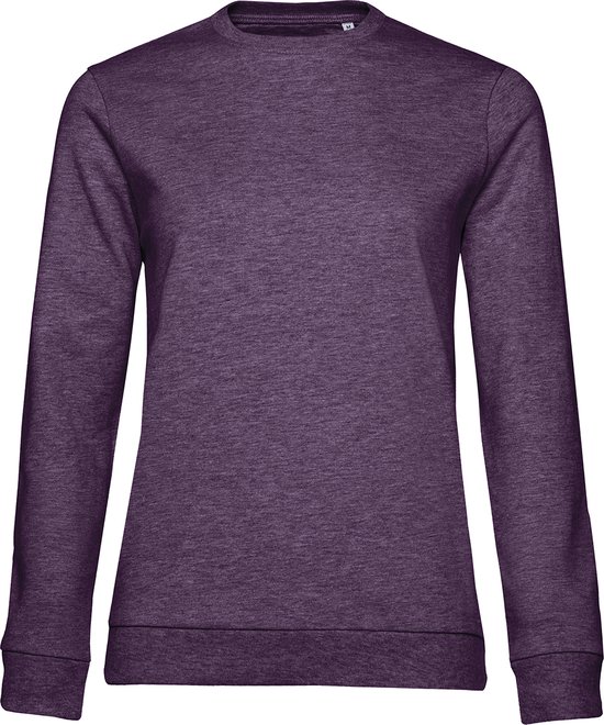 Sweater 'French Terry/Women' B&C Collectie maat S Heather Purple/Paars