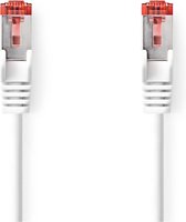 Nedis CAT6-kabel - RJ45 Male - RJ45 Male - S/FTP - 2.00 m - Rond - LSZH - Wit - Envelop