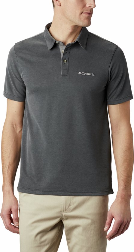 Columbia Nelson Point™ Polo - Polo Shirt - Heren Polo - Zwart - Maat XL