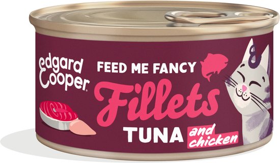 Edgard & Cooper Kattenvoer Fillets Tonijn - Kip 70 gr