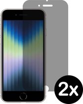 Smartphonica Privacy screenprotector voor iPhone SE(2020)/SE(2022) tempered glass - 2 stuks geschikt voor Apple iPhone SE (2020)