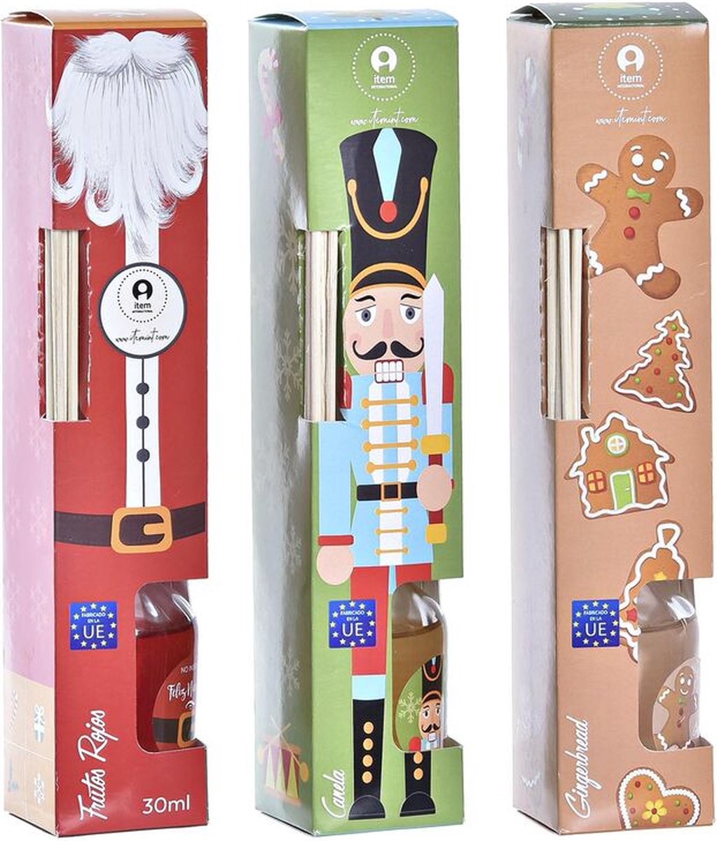 Parfum Sticks DKD Home Decor Kristal Kerstmis (3 Stuks)
