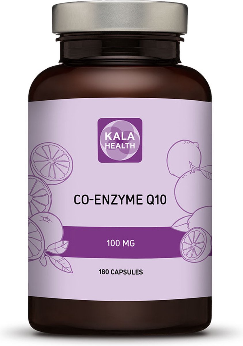 Co-enzym Q10 100mg - 180 Capsules - Krachtig antioxidant en energiebooster - Kala Health