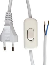 Câble de connexion avec interrupteur - 0,75mm² - 2 mètres - Wit