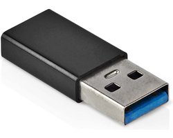 USB OTG adapter - 3.2 Gen 1 - USB C naar USB A - 5 Gb/s - Zwart - Allteq