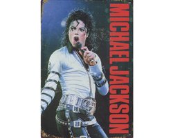 Wandbord - Michael Jackson On Tour