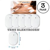 Gel Pad Elektroden voor TENS (Set 6 st- 3 Paar) voor TENS apparaat VDP1 van Medicu®
