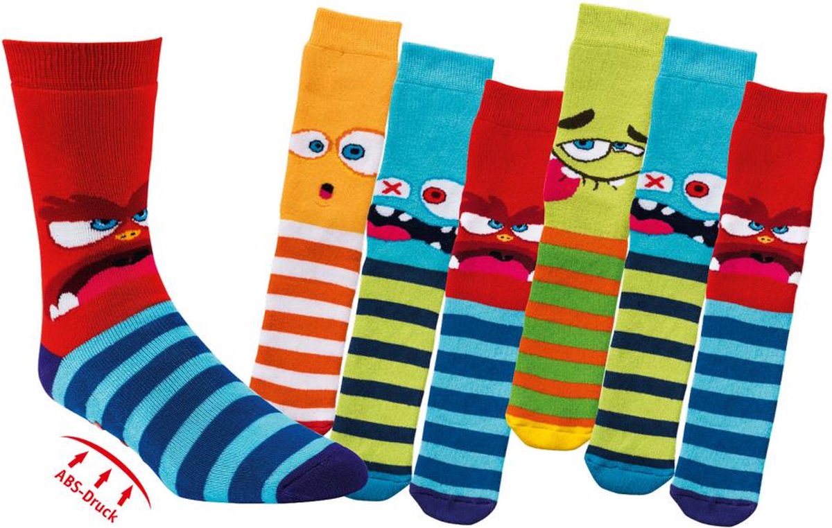 SOCKS4FUN | 3-PACK Gekke gezichten | Maat 27-30