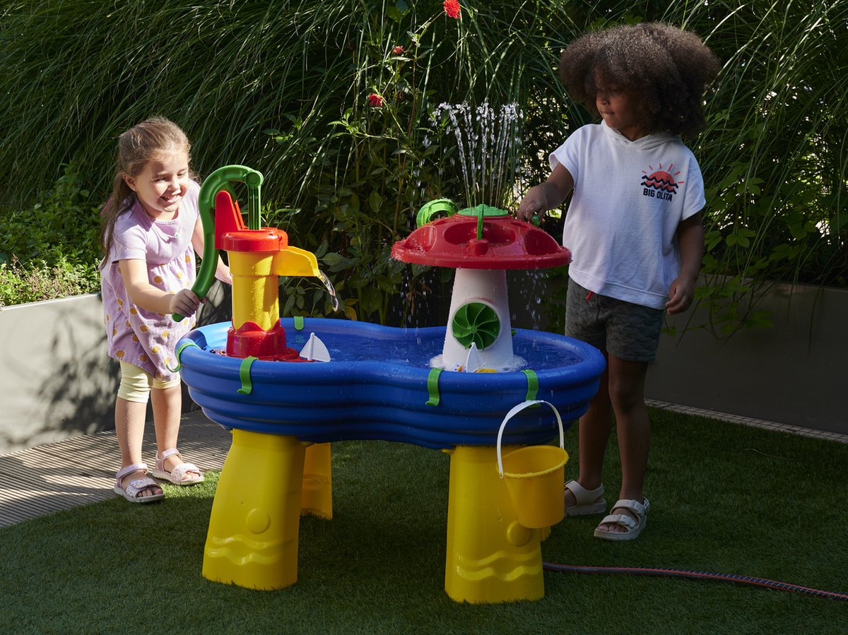 Big - AquaPlay - Waterbaan - 100 x 58 x 90 cm - Tuinslang aansluiting - Zand- of watertafel — afbeelding 13