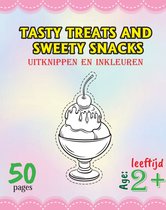 HugoElena - Tasty treats and sweety snacks - uitknippen en inkleuren boek - 52 paginas