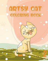 HugoElena - Artsy Katten kleurboek voor kinderen - coloring book for kids - leeftijd 2+ - 100 paginas