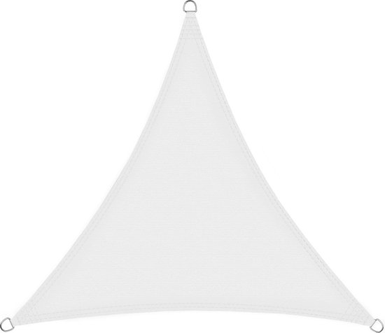 en.casa] Schaduwdoek Lerma zonnedoek rechthoekig schaduwzeil UV-bescherming lichtgrijs 200x300 cm polyester