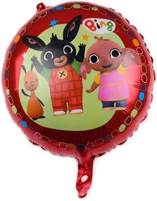 Bing het konijn - Folieballon - Helium ballon - 43cm - Leeg - 1 stuks